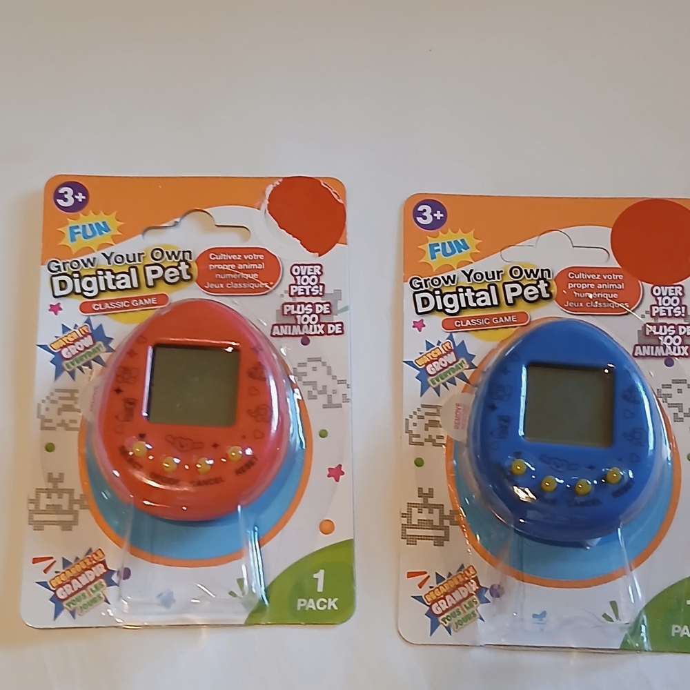 Digital Pet New Lot Of 2 Learning Digital Pet - Red and Blue